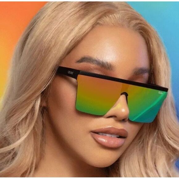 COPY Quay Australia Hindsight Shield Rainbow Sunglasses Eyewear